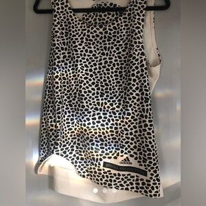 Adidas by Stella McCartney White and Black Sleeveless Top